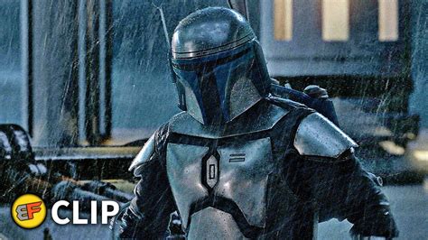 Obi Wan Vs Jango Fett Planet Kamino Fight Scene Star Wars Attack Of