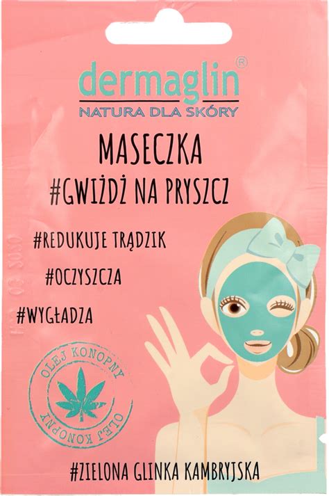 Dermaglin Gwi D Na Pryszcz Maseczka Do Twarzy Z Zielon Glink