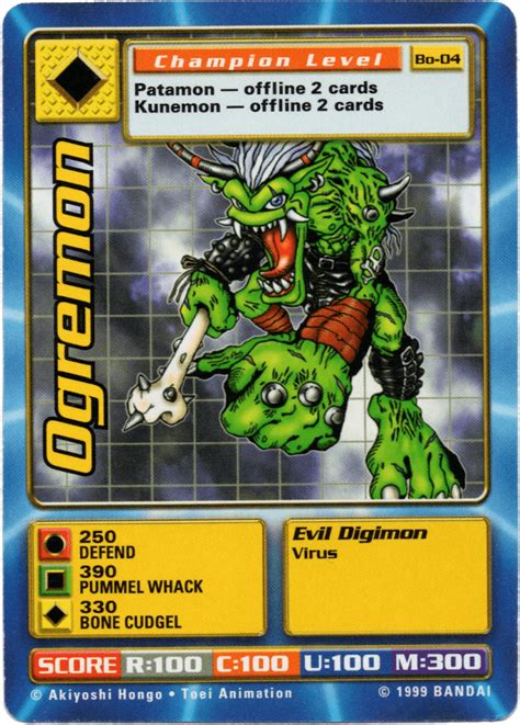 Ogremon Bo Digimon Card Details Digi Battle