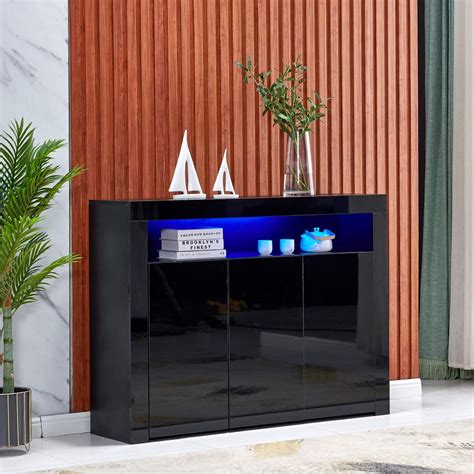 Buy Homesailing Living Room Sideboard Storage Cabinet With Led Light