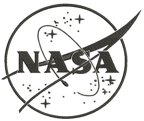 Nasa Logo Machine Embroidery Design - Etsy | Machine embroidery designs ...