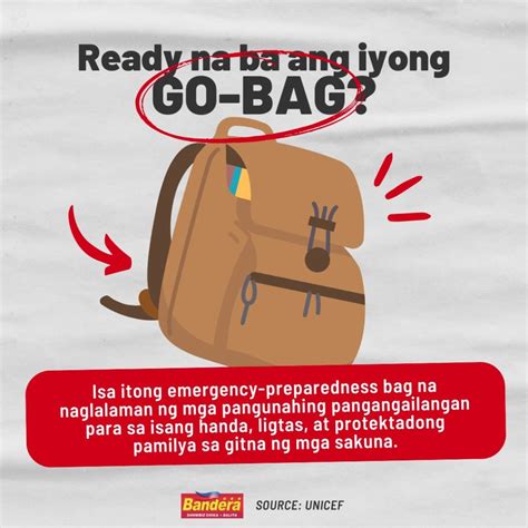 Ready Na Ba Ang Iyong Go Bag Mga Gamit Na Kailangang Ihanda Tuwing