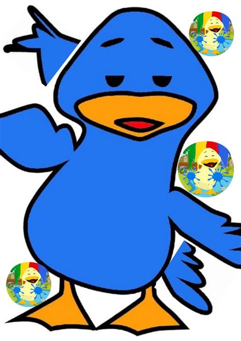 Patinho Colorido Azul Bento Png Toto