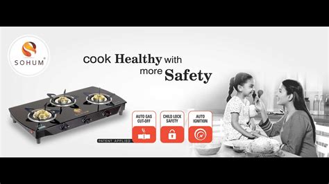 sohum smart safety gas stove installtion hindi youtube
