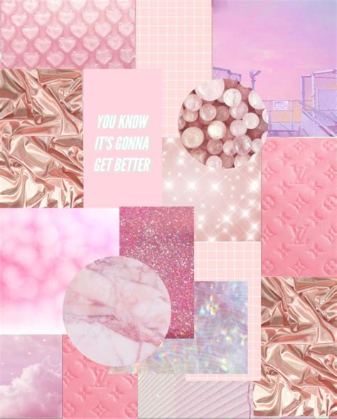 Pink-Aesthetic Collage Wallpaper | Aesthetic collage, Pink aesthetic ...