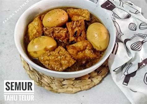 Resep Semur Tahu Telur Wangi Cengkih Kayumanis At Ii Oleh Farida