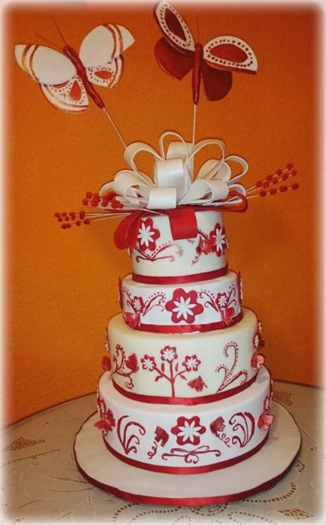 Tartas De Fondant Madrid Tarta De Boda Mariposa