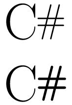 How to make the correct hash-symbol in C Sharp (C#)