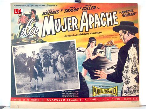 LA MUJER APACHE MOVIE POSTER APACHE WOMAN MOVIE POSTER