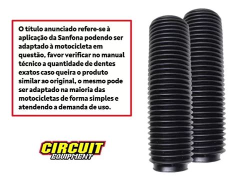 Sanfona De Bengala Circuit 32 Dentes Preta Nx 350 Sahara R 135 Em