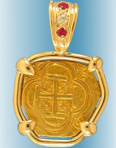 Spanish Treasure Coin Pendant – Ancient Creations