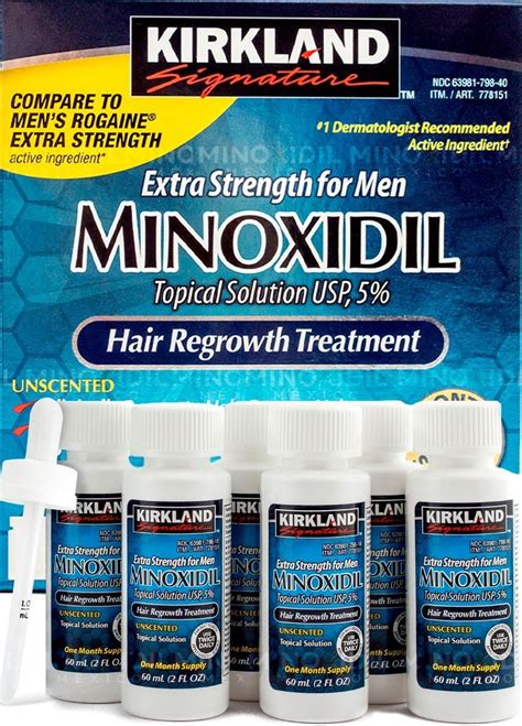 Minoxidil Kirkland 5 Solución Tópica 6 Meses Ml Minoxidil México