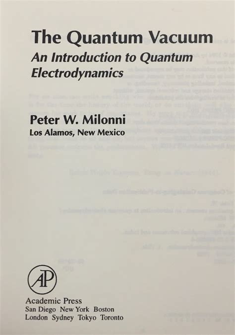 The Quantum Vacuum: An Introduction to Quantum Electrodynamics