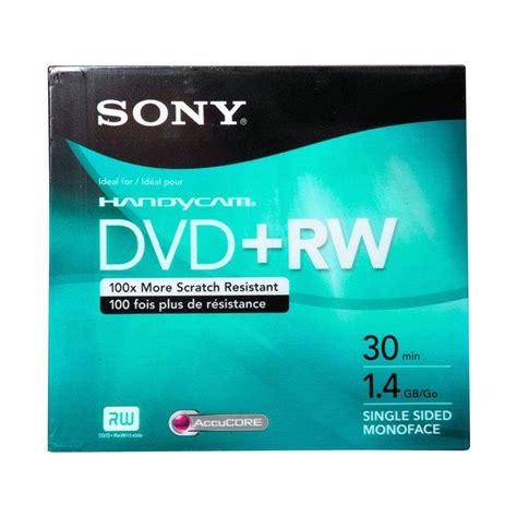 Mini dvd+rw 30 min 1.4 gb sony