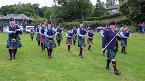 Scotland The Brave On The March By Vale Of Atholl Pipe Band During 2022