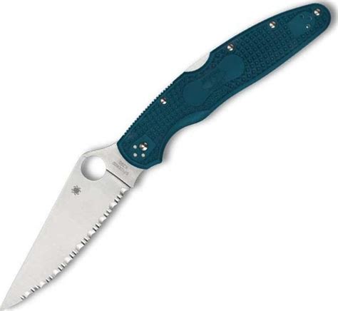 C Fs K Couteau Spyderco Police Lightweight K Bleu Vente En