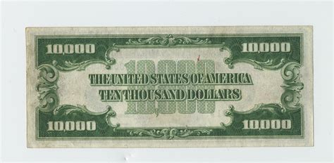 10000 Dollars Federal Reserve Note United States 1928 National