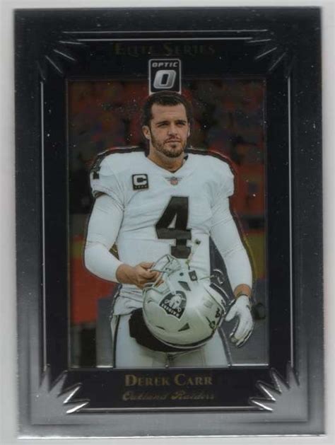 2019 Panini Donruss Optic Football Elite Series 3 Derek Carr Raiders