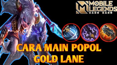 CARA MAIN POPOL GOLD LANE BEST BUILD FOR POPOL AND KUPA YouTube