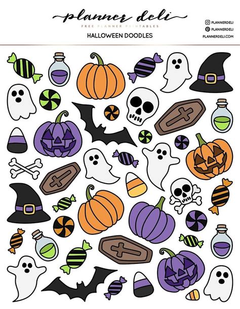 Spooky Halloween Stickers for Your Planner