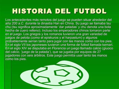 Historia Del Futbol Ppt