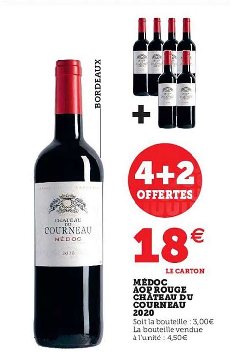 Promo M Doc Aop Rouge Ch Teau Du Courneau Chez Super U Icatalogue Fr