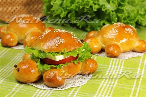 Булочки для сэндвичей «Черепашки»