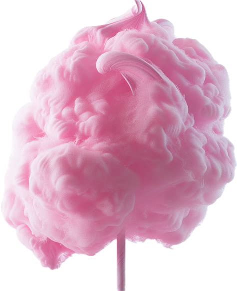 Ai Generated Fluffy Pink Cotton Candy On Stick Png 42655269 Png