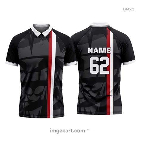 Cricket Jersey Design Black and Grey - imgecart