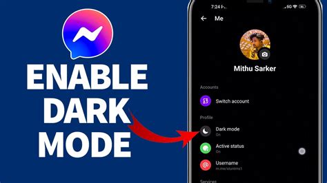 How To Enable Dark Mode On Messenger How To Enable Facebook