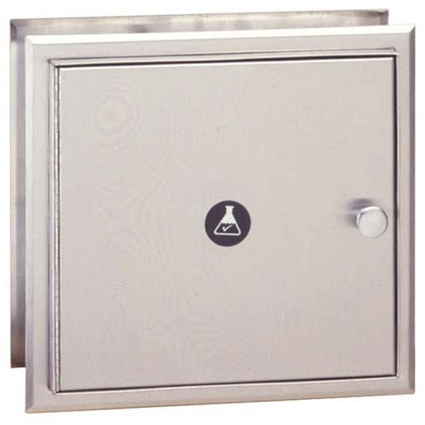 Bobrick B 505 Stainless Steel Recessed Pass Through Specimen Cabinet