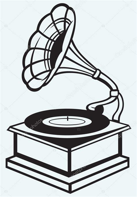 Antiguo Tocadiscos Vector De Stock 40868897 De ©kreativ