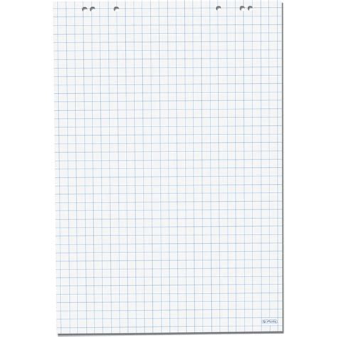 Herlitz Flipchartblock kariert blanco 20 Blatt 5 Stück 30 62