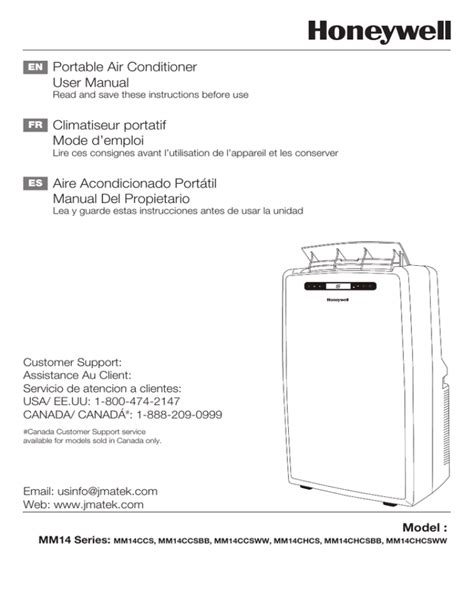 Portable Air Conditioner User Manual