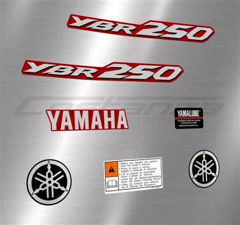 Calcos Yamaha Ybr 250 Año 08 09 Metalizadas Diseño Original en venta en