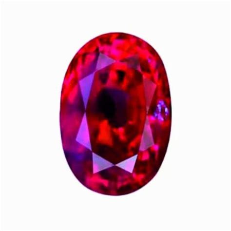 oval ruby red gemstone  rs carat  jaipur id
