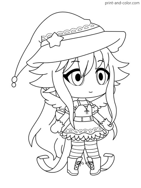 Gacha Life Coloring Pages Print And