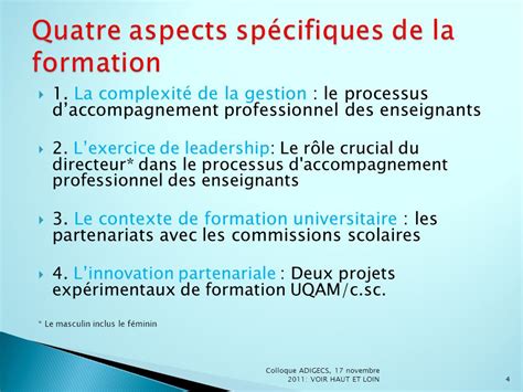 Le Processus Daccompagnement Des Enseignants Et La Formation Des