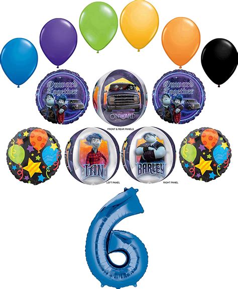 Amazon.com: Onward 6th Birthday Party Supplies Balloon Bouquet ...