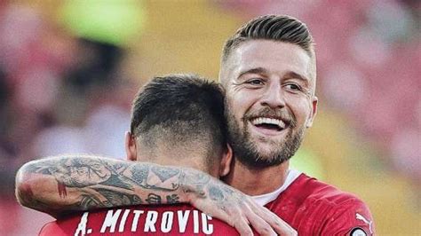 Serbia Milinkovic Esulta Sui Social Grande Vittoria FOTO