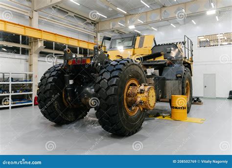 A Komatsu HD465 Dump Truck. it Has Been Disassembled and is Under ...