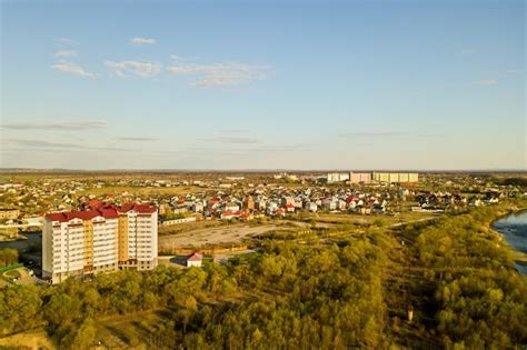 Premium Photo Aerial View Of High Residential Apartment Building In