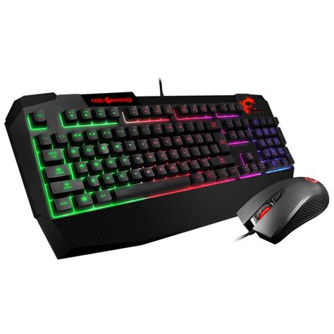 Kit Teclado Y Mouse Gamer Msi Vigor Gk Combo Iluminaci N Dd Tech