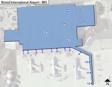 Bristol BRS Airport Terminal Map