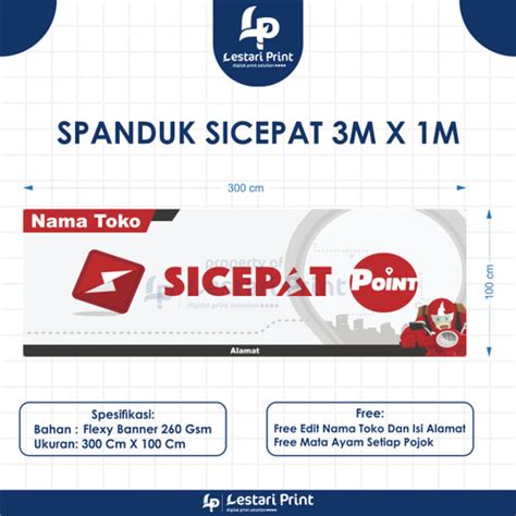 Jual Spanduk Banner Sicepat Point M X M Lestari Print Korchin