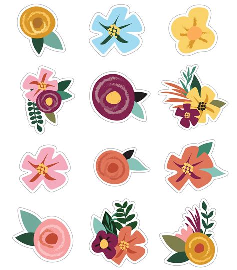 Carson Dellosa Grow Together 36-Piece Flowers Bulletin Board Cutouts ...