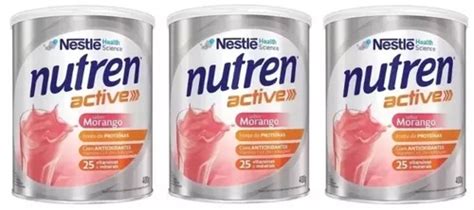 Kit Nutren Active Morango G Suplemento Alimentar Frete Gr Tis