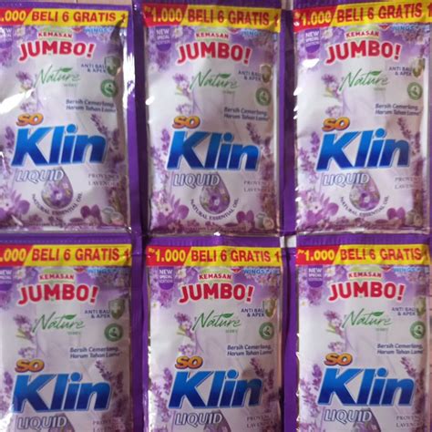 Jual SOKLIN LIQUID JUMBO 1000 BELI 6 GRATIS 1 ISI 28 SACHET Shopee