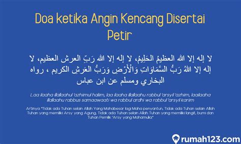 Doa Angin Kencang Dalam Islam Beserta Artinya Wajib Dihafal