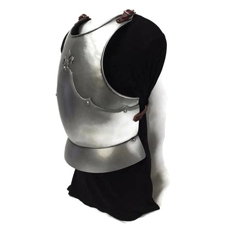 Medieval Times Plain Medieval Breastplate One Size Fits Most Chrome